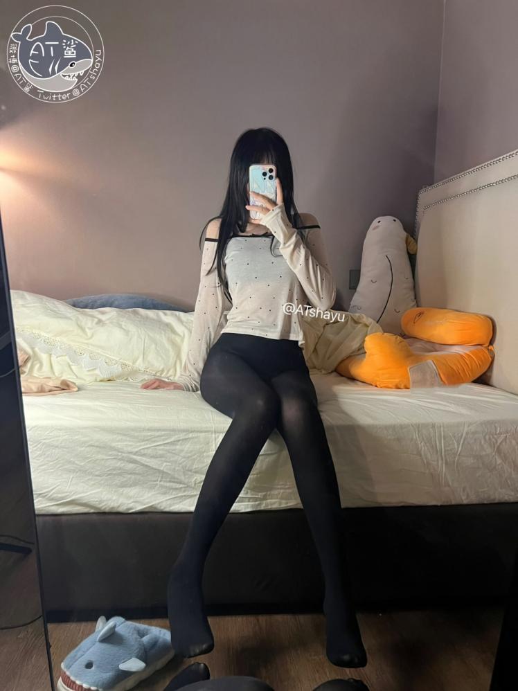 No.062 AT鲨 – 原相机质感黑裤袜 [58P,3V-75MB]-lcoser